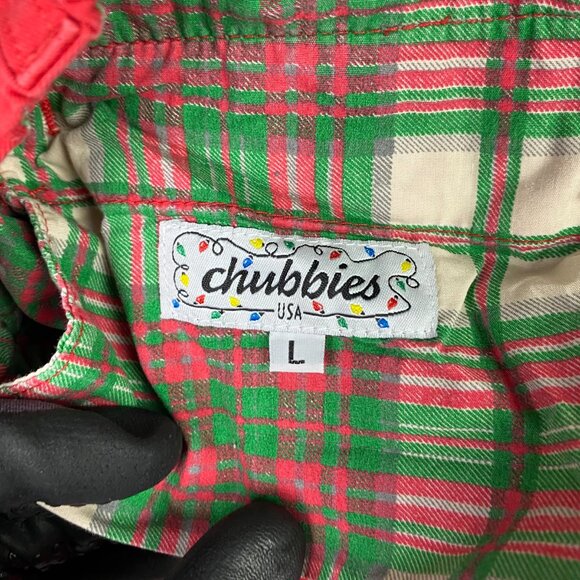 Vintage Chubbies Shorts Mens Large Red The Staples 4.5" Inseam Red Made in USA - Picture 5 of 11